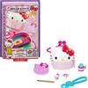Mattel Hello Kitty Cofanetto Caffetteria Dolci Pasticcini con 2 Mini Personaggi, Blocco per Appunti e Accessori, Giocattolo per Bambini 3+Anni,GVB30
