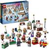 LEGO Harry Potter Calendario dell'Avvento 2023 con 24 Regali tra cui 18 Mini Costruzioni del Villaggio di Hogsmeade e 6 Minifigure, Giochi per il Countdown di Natale per Bambini, Bambine e Fan 76418