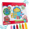 Toyland® Cocomelon Bathtime Playset con Memory Match Game e Set di Pastelli e Stencil - Giocattoli da Bagno - Adatto dai 3 Anni in su