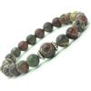 ThurColas Bracciale da donna in perle di diaspro Picasso e perle tibetane