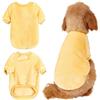 Winmany Maglione natalizio in flanella, per cani, cuccioli, abbigliamento caldo per animali domestici, gatti, morbido, per cani di piccola e media taglia (L, giallo)