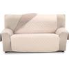 Martina Home Copridivano imbottito reversibile Ambra 4 posti Lino pelle