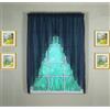Today's Curtain Emelia Original - Coppia di spavalderie in voile 160 cm, blu navy, 228,6 cm x 160 cm (lunghezza x larghezza)