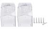 Dingfeiyu 2Pcs Chiaro Campanello Copertura Protettiva, campanello senza fili da esterno Protettiva Impermeabile, Coperture Parapioggia per Wireless Trasmettitore da Parete