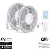 Aigostar Striscia Led Smart 12V 36W 2×5 metri WiFi RGB luce regolabile e dimmerabile con telecomando Aigostar