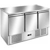 Saladette CONGELATORE -10°/-20°C. - 3 sportelli. Piano di lavoro inox. 136,5x70x88,3H * Refrigerazione Ventilata.