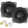 Sound Way Sound-way Kit Installazione Altoparlanti 2 Vie Casse Autoradio 10 cm 100 Watts compatibile con Fiat 500 Cinquecento / 600 Seicento/Fiat punto 2 serie posteriori