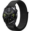 Niboow 22mm Cinturino per Huawei Watch GT 5 46mm/GT 5 Pro 46mm/GT 4 46mm/GT 3 Pro 46mm/GT 3 46mm/GT Runner/GT 2 46mm/GT Classic, Nylon Cinturino per Huawei Watch 4 Pro/Watch 4/Watch Buds - Nero