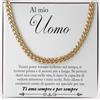 Bramart Collana Uomo Marito Fidanzato Ragazzo sei speciale Ti amo tanto - Idee Regali per lui per Natale anniversario - Cofanetto con DEDICA incluso
