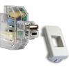 FANTON 82893-27 kit alimentatore USB A+C 2,4A attacco keystone da incasso completo di adattatore combatibile con placche e supporti BTICINO MATIX