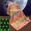 Situhaonan Coperta con unicorno che si illumina al buio, per bambini e ragazze, regalo per 3-12 anni, soffice, decorativa, in pile per divano