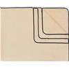 Sowel® Telo mare XXL, 200 x 160 cm, asciugamano da bagno per partner e famiglie, grande, 100% cotone biologico, soffice, spugna, velluto, donna e uomo, beige/blu marino