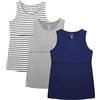 Sosolism 3 Pack Infermieristica Canotte per Allattamento al Seno Senza Maniche Magliette Gilet maternità Vestiti Gravidanza