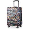 HAUPTSTADTKOFFER Mitte - Bagaglio a Mano, 2.9 Kg Un Gioco da Ragazzi, TSA, Valigia Rigida, Trolley con 4 Ruote, Bagaglio a Mano 55 cm, 42 L, Motivo Valigia, Space