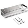 SUMNACON Mensola angolare da bagno in acciaio inox per accessori da bagno, mensola da parete per cucina, bagno, soggiorno, hotel (30 cm, argento)