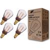 greenandco 4x Lampadina Vintage Edison LED dimmerabile | E14 ST45 | claro | 2,3W 65lm | 1800K luce extra calda | 320° | 230V | nessun sfarfallio