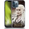 Head Case Designs Licenza Ufficiale HBO Game of Thrones Daenerys Targaryen Citazioni dei Personaggi Custodia Cover in Morbido Gel Compatibile con Apple iPhone 13 PRO Max