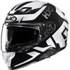 HJC Casco F71 BARD Nero Bianco HJC S