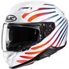 HJC Casco F71 ZEN Bianco Rosso HJC S