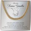 Bramart Collana Uomo Marito Fidanzato Ragazzo sei speciale Ti amo tanto - Idee Regali per lui per Natale anniversario - Cofanetto con DEDICA incluso (Oro - Anima Gemella, Acciaio inossidabile lucidato)