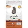 Schesir Sterilizzato e leggero Cibo Secco per Gatti Adulti Crocchette, 1,5 kg