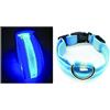 PARENCE.- Collare illuminato per cane taglia L, 3 modalità di illuminazione/collare LED per animali con fibbia di chiusura e chiusura a clip - 55cm, blu