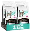 Purina Pro Plan Veterinary Diets Gastrointestinal EN crocchette gatti, 4 Confezioni da 1,5kg