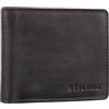 STILORD 'Kirk' RFID Portafoglio in Pelle Uomo Slim Wallet Borsellino con Portamonete Cuoio in Design Vintage 100% Vera Pelle, Colore:marrone scuro