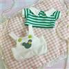 XiDonDon Peluche Vestiti per Le Bambole T-Shirt Camicia della Bretella Vestito di Pantaloni per 20 cm/7.9 Bambola di Pezza Giocattoli Accessori per Bambole (set4)