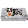 FEANDREA FluffyHug Cuccia per Cani, Taglia XL, 106 x 80 x 23 cm | Divano Letto, di Gommapiuma Ondulata, Copertura Lavabile Sfoderabile, Giacinto Grigio, Collezione BOBBEE PGW233G01
