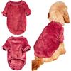 Winmany Maglione natalizio in flanella, per cani, cuccioli, abbigliamento caldo per animali domestici, gatti, morbido, per cani di piccola e media taglia (XL, rosso)