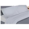 Passione per le tele Completo Letto Lenzuola Cotone Percalle, Lenzuola e 2 Federe da Letto, 100% Cotone Made In Italy, Biancheria da Letto Tinta Unita (matrimoniale, perla)