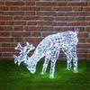 Magie di Natale Renna natale che bruca luminosa da esterno luce fredda 200 led decorazioni natalizia