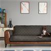 AQPET Smarty copridivano copri divano universale Impermeabile Imbottito Protezione da Animali Resistente allo Sporco,2 posti 180x220 cm, Marrone