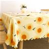FANSU Tovaglia Plastificata PVC Rettangolare, Stampa Fiore Pianta Tovaglie Cerata Impermeabile Antimacchia Lavabile Copritavolo per Decorazioni Cucina Giardino Feste (120x180cm,Girasole Giallo)