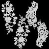 GORGECRAFT 8 Pezzo 2 Stili Toppe Ricamate con Fiori in Pizzo Bianco Floreale Termoadesivo Toppe Termoadesive Foglie Beige Vite Ricamata da Cucire su Tessuto Applicazioni per Lavori Fai da Te Cucito