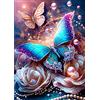 AIRDEA Kit per Diamond Painting Fai da Te con Farfalle per Adulti e Bambini, Set di Dipinti con Perle e Diamanti 5D Arte con Diamanti Mondo dei Sogni Set di Dipinti con Diamanti per Ricamo in Croce