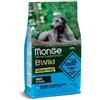 Monge Natural Superpremium BWild Grain Free per Cane Adult All Breeds con Acciughe, Patate e Piselli da 2,5 Kg