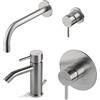 Vema Rubinetterie - TIBER Set miscelatore lavabo al muro con incasso + bidet + miscelatore doccia