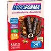 Pesoforma Barrette Cioccolato Fondente e Cuore di Mandorla, Pasto sostitutivo per il controllo del peso, Barrette proteiche, Barrette per restare in forma, Solo 234 calorie, 12x31g