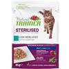 TRAINER Natural Trainer Cat Adult Sterilised umido con bocconcini di merluzzo in salsa 85g