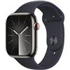 Apple Watch Series 9 GPS + Cellular 41mm Graphite Stainless Steel Case with Midnight Sport Band - S/M Italia