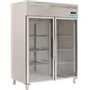 Forcold Armadio Frigorifero con Doppia Porta a Vetro M-GN1410TNG-FC - Monoblocco - Capacità lt 1300
