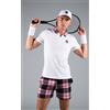 Hydrogen Maglietta da uomo Hydrogen Tartan Zipped Tech Polo White (Pink/Black) M