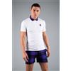 Hydrogen Maglietta da uomo Hydrogen Tartan Zipped Tech Polo White (Purple/Black) L