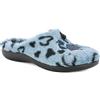 inblu Pantofole Donna Invernali Pelose Ciabatte Raggaze Peluche Leopardate Casa IB-EC0097 (Blu Avio,38)