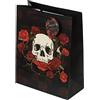 Puckator 12 Buste Regalo - Teschi e Rose - Rose Rosse - L