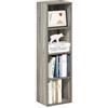 Furinno Pasir Libreria a 4 ripiani aperti, rovere francese