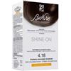 Bionike Shine on castano cioccolato fondente 4,18 / flacone 75 ml + tubo 50 ml