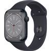 Apple Smartwatch Apple Watch Series 8 OLED 45 mm Digitale 396 x 484 Pixel Touch screen Nero Wi-Fi GPS (satellitare) [MNP13B/A]